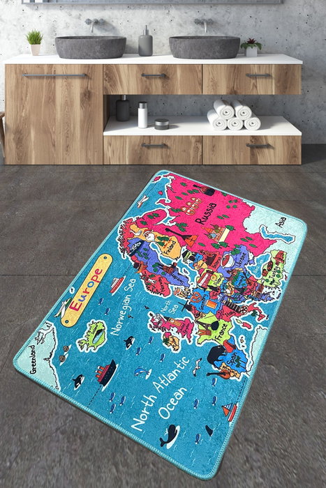 Mijölnir Alfombrilla de baño Carta Multicolor Mijölnir Alfombrilla de baño Carta Multicolor
